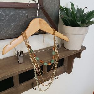 Multi-strand statement necklace